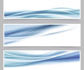Dynamic banners abstract wave vector 01