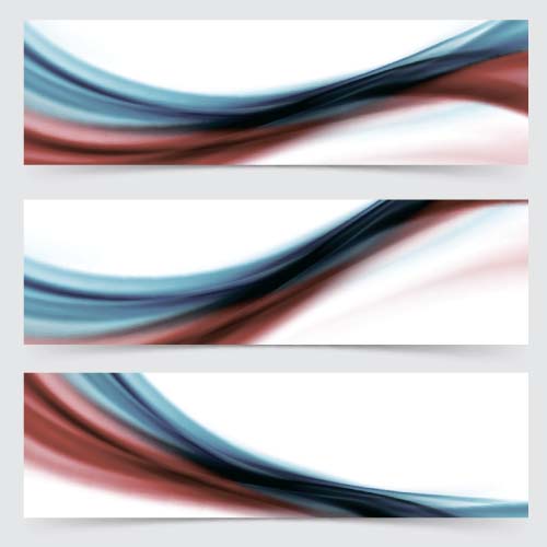 Dynamic banners abstract wave vector 02