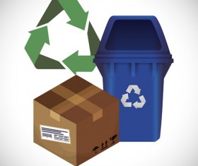 Eco recycle design background vector 01