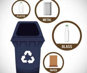 Eco recycle design background vector 02