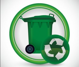 Eco recycle design background vector 05