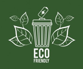 Eco recycle design background vector 06