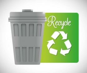 Eco recycle design background vector 09