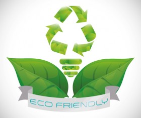 Eco recycle design background vector 10