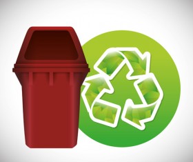 Eco recycle design background vector 11