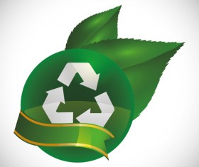 Eco recycle design background vector 13