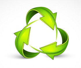 Ecological cycle icons with arrows vector set 03