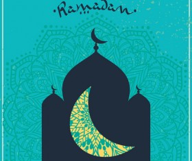 Eid ornament floral art background vector 03