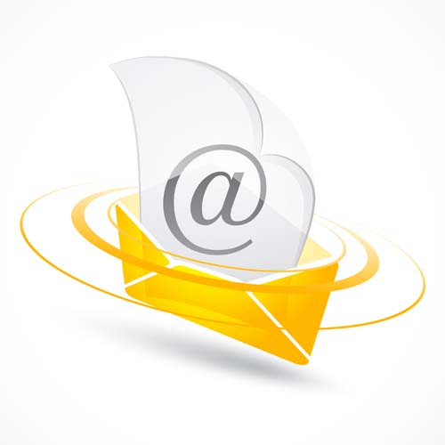 Email letter icons shininy vector 01