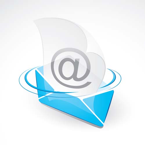 Email letter icons shininy vector 03