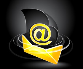 Email letter with arrow icons vector 05