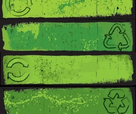 Environmental Retro style banner vector