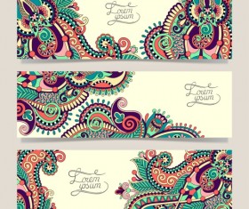 Ethnic style ornament banner vector