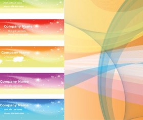Fantasy style banners with background vector