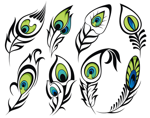 Feather abstract vectors material 03