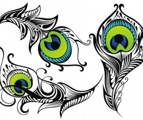 Feather abstract vectors material 05