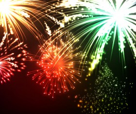 Fireworks effect festival vectores design 01