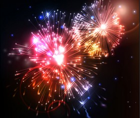 Fireworks effect festival vectores design 03