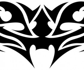 Floral tribal tattoo vector material 12