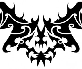 Floral tribal tattoo vector material 15