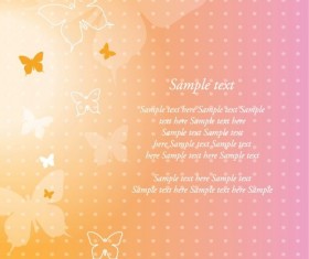 Fantastic color butterfly background vector