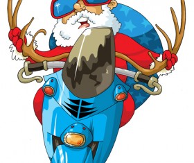 Funny Santa Claus with 2016 christmas vectors 01