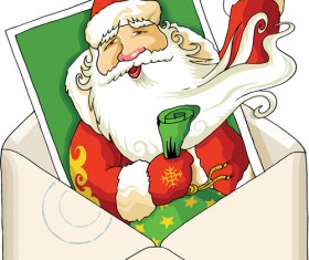 Funny Santa Claus with 2016 christmas vectors 03