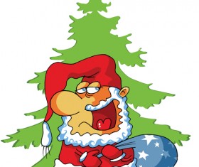 Funny Santa Claus with 2016 christmas vectors 07