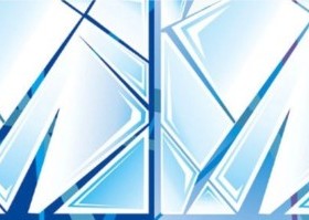 Funny broken glass background vector