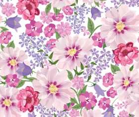 Gentle flower vector seamless pattern 02