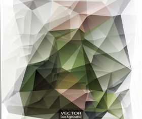 Geometric embossment effect backgrounds vector set 07