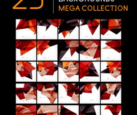 Geometric shape abstract backgrounds vectors 05