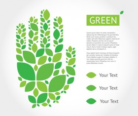 Green ecology template background vectors 01