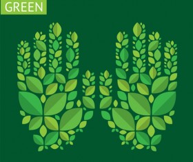 Green ecology template background vectors 05