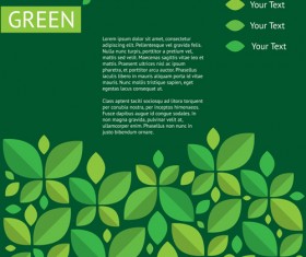 Green ecology template background vectors 07