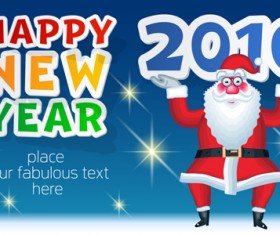 Happy new year 2016 and santa claus creative design 03