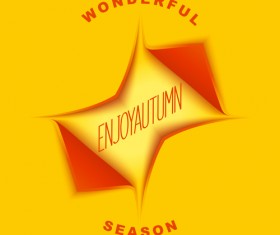 Incision paper autumn background art vecotr 03