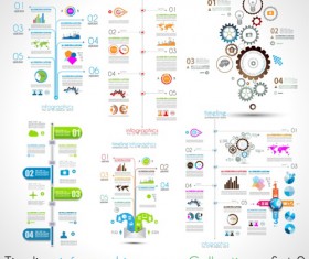 Infographic timeline vector template 03