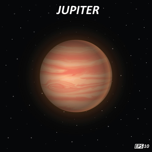 Jupiter art background vector