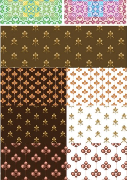 Lovely pattern design art vectors material