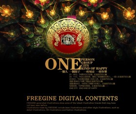 Luxury brochure cover template psd