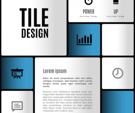 Mobile interface layout vector material 01