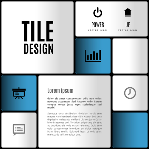 Mobile interface layout vector material 01
