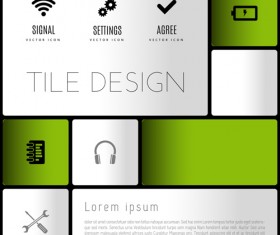 Mobile interface layout vector material 02