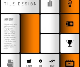 Mobile interface layout vector material 03