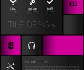 Mobile interface layout vector material 10