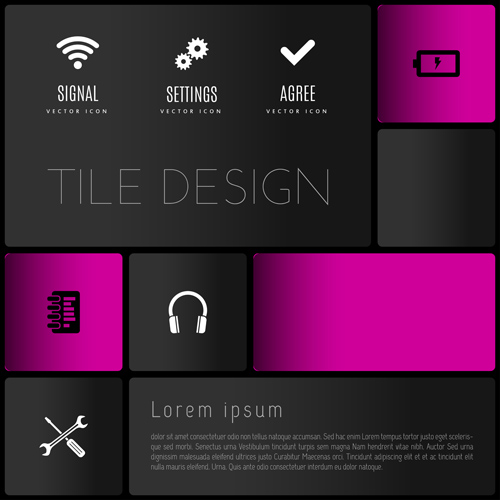 Mobile interface layout vector material 10