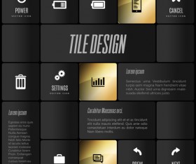 Mobile interface layout vector material 11