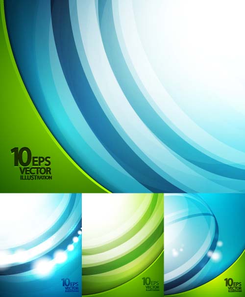 Modern abstract vector background set