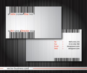 Modern business cards front and back template vector 08